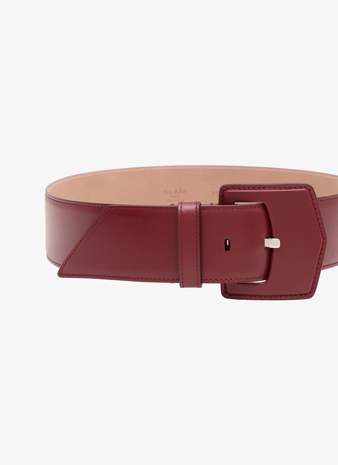 BELT CUIR LUX GRENAT ALAÏA GRANATROT BELT CUIR LUX GRENAT